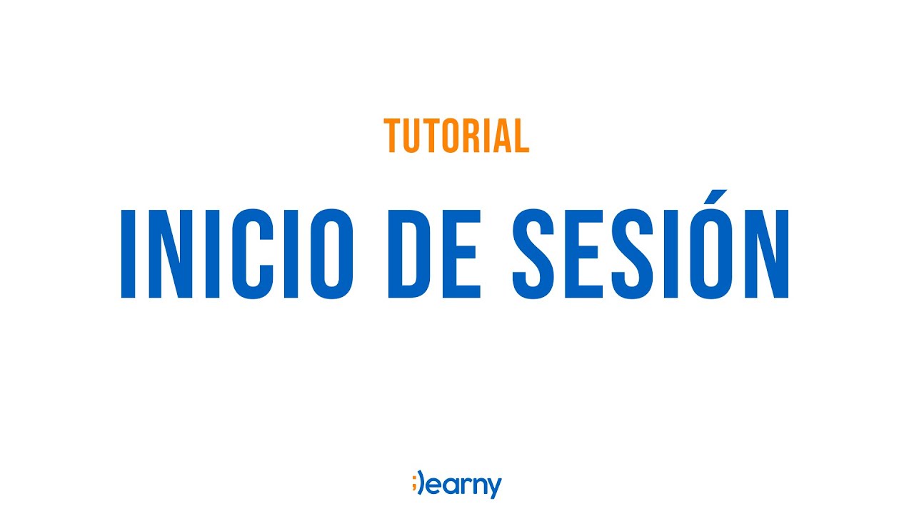 Tutorial Inicio de Sesión